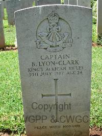 Dar Es Salaam War Cemetery - Lyon-Clark, Basil